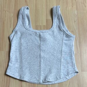 NWOT Yogalicious baby terry somers corset tank